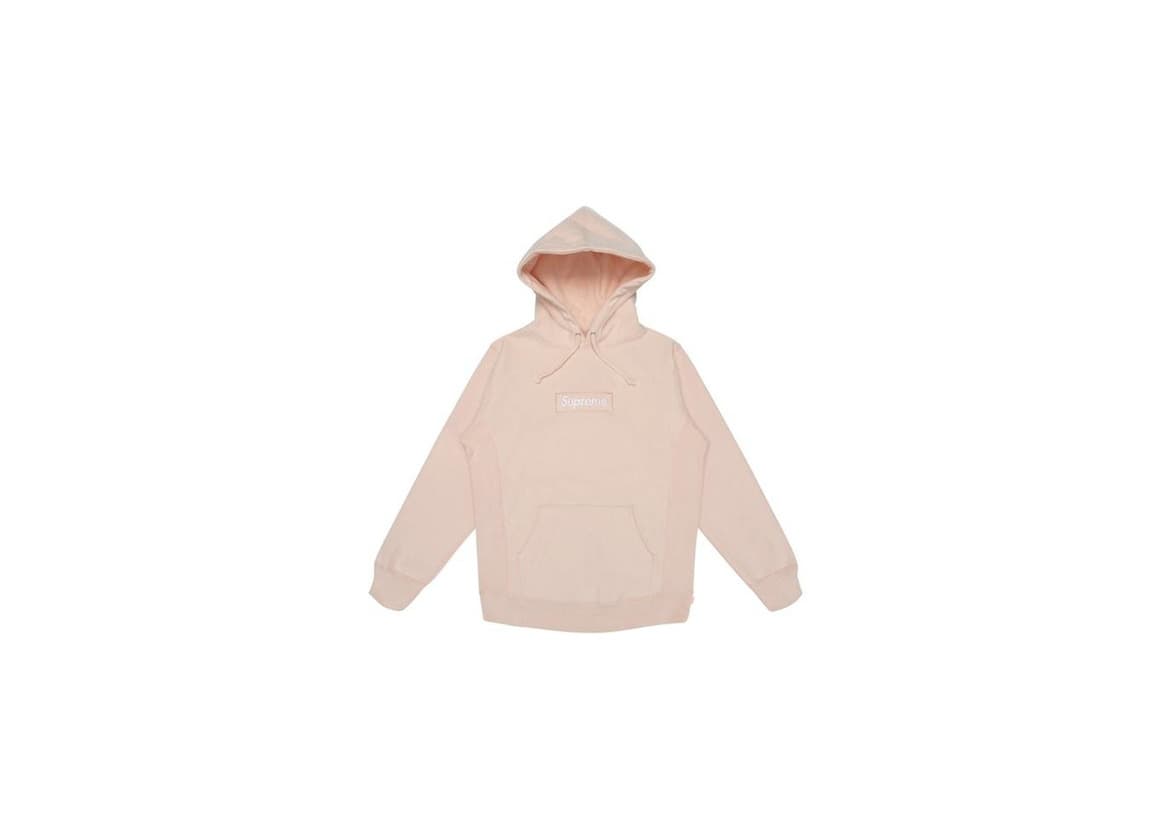 Product Supreme Box Logo Hoodie Peach