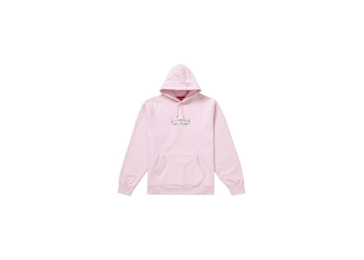 Product Supreme Bandana Box Logo Hooded Sweatshirt Pink