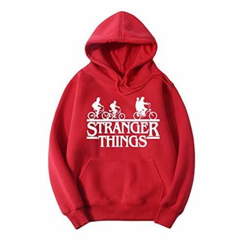 Moda Ketamyy Hombre Mujer Stranger Things Sudaderas De Gorro Gráfico Bicicleta Impresión Sudaderas