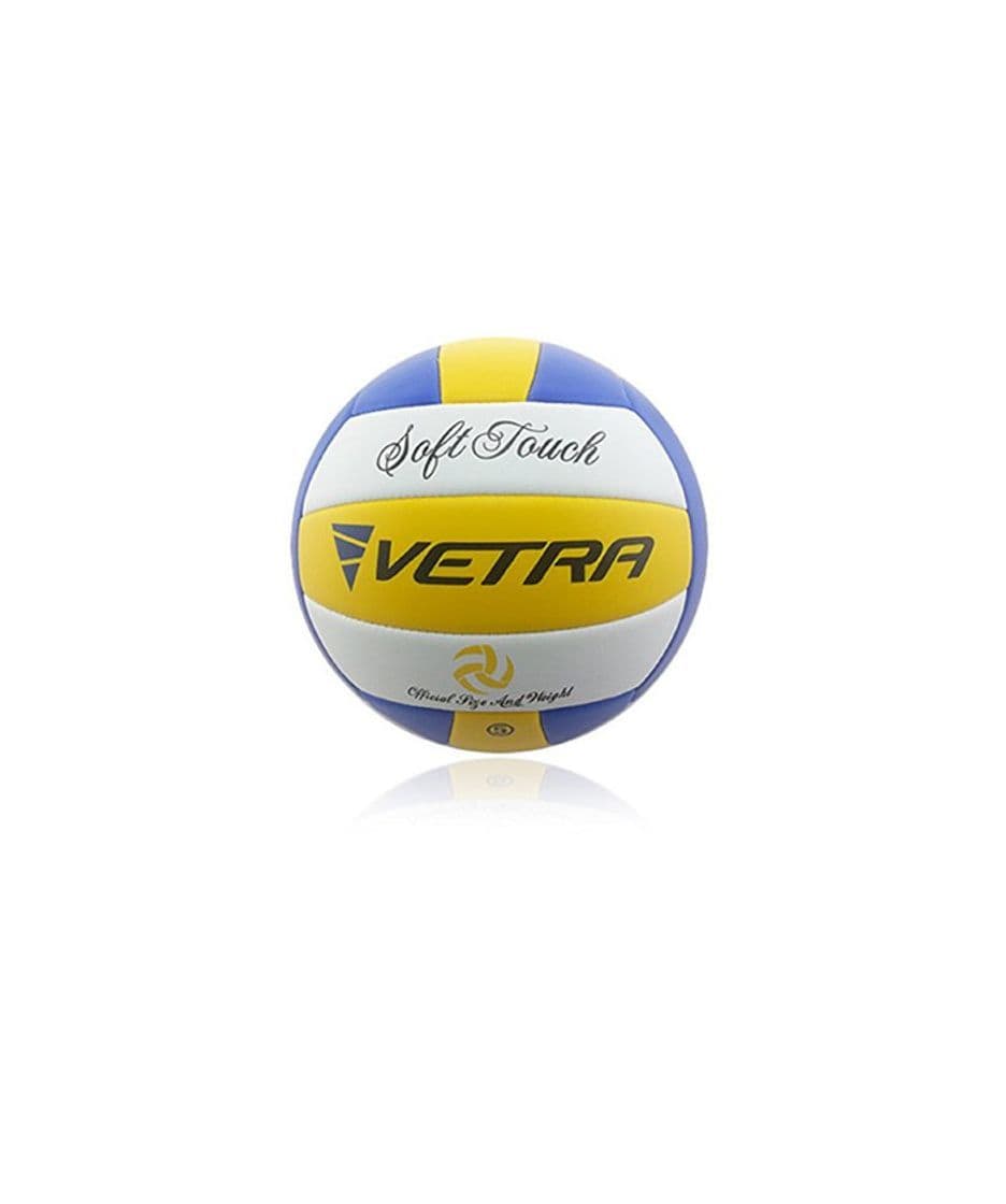 Fitness Vetra Voleibol Toque suave Volley Bola funcionario Tamaño 5 Amarillo / Azul