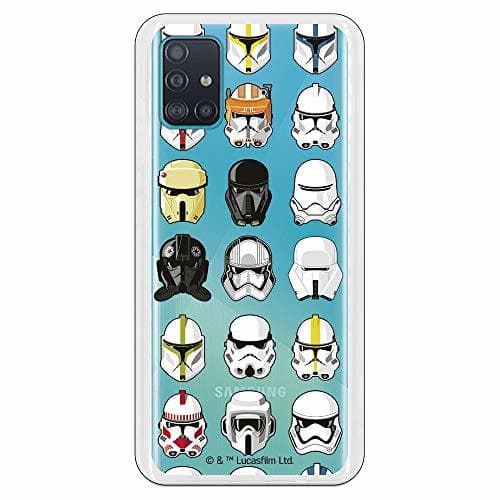 Product Funda para Samsung Galaxy A51 Oficial de Star Wars Patrón Cascos para