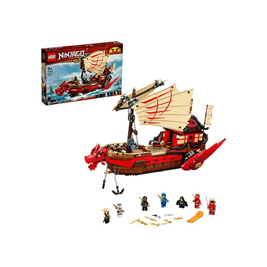 Product Ninjago Legacy Barco de Asalto Ninja Set, Juego de Batalla Naval, multicolor