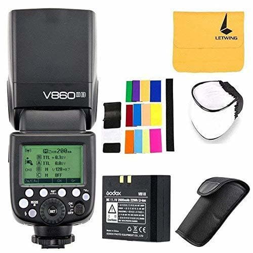 Electronic Godox Ving V860II-S 2.4G TTL Li-on Batería Cámara Flash Speedlite para Sony