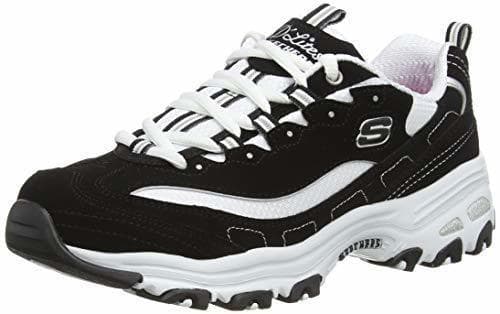 Moda Skechers D'LITES-Biggest Fan 11930, Zapatillas para Mujer, Negro