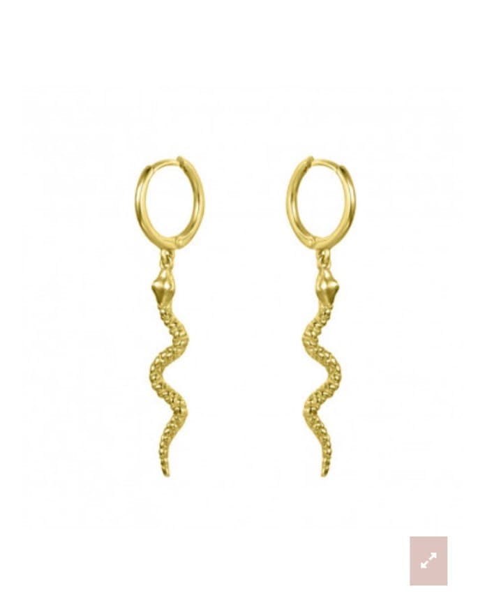 Fashion PENDIENTES SERPIENTE ORO