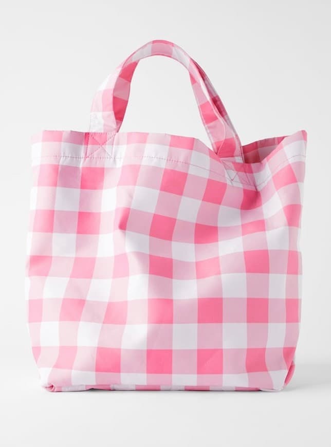 Fashion Checked Tote - Zara 