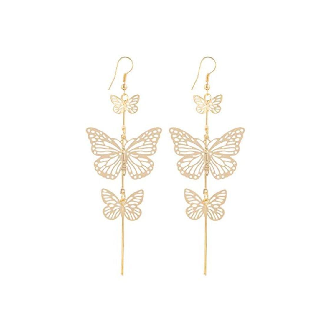 Product Forbestest 1 Par Encantador Mujeres Mariposa Cuelga Los Pendientes de La Boda