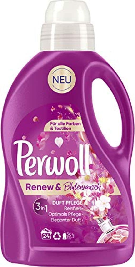 Product Perwoll Renew & Blütenrausch, detergente líquido para todos los colores y textiles