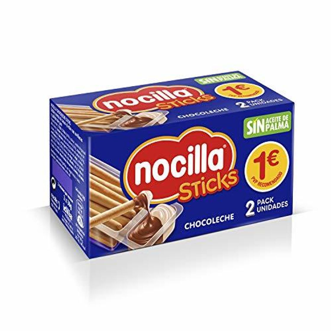 Producto Sticks de Nocilla Chocoleche - 2 raciones de 30g - Sin aceite