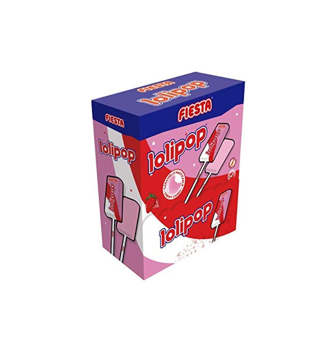 Producto FIESTA Lolipop Caramelo Masticable con Palo Sabor Fresa