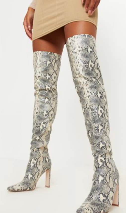 Product Pretty Little Thing- Botas animal print