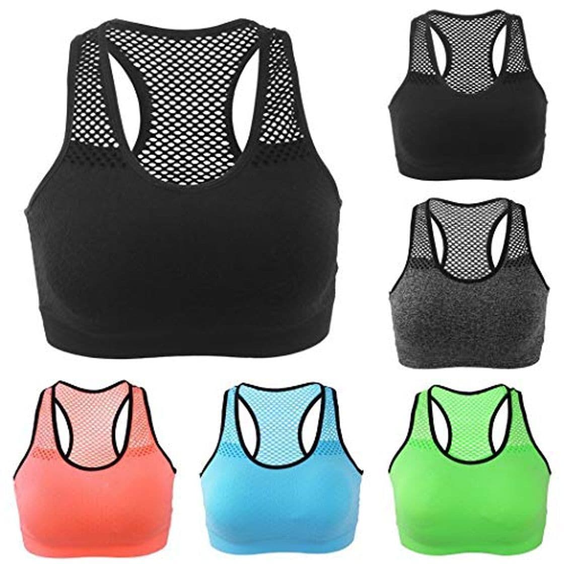 Product Fandazzie Mujer Ropa deportiva de entrenamiento casual Ropa deportiva Sujetador deportivo de secado rápido Sujetadores deportivos