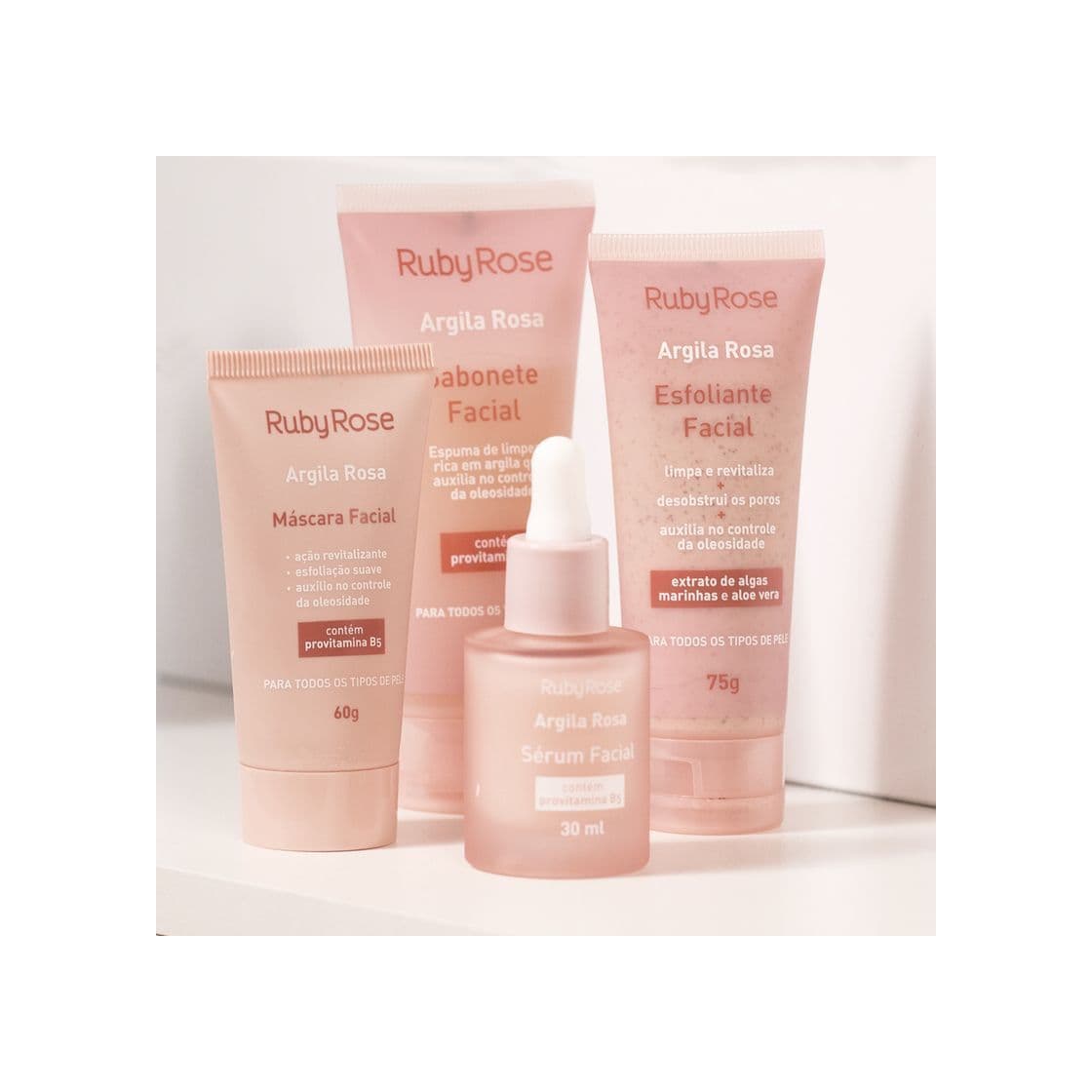 Product KIT LINHA FACIAL ARGILA ROSA