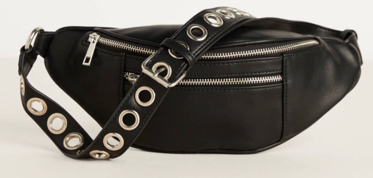 Product Riñonera negra con eyelets