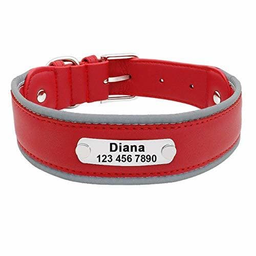 Product Collar Perro Ajustable Collar para Perros Coleira Collares para Mascotas De Cuero