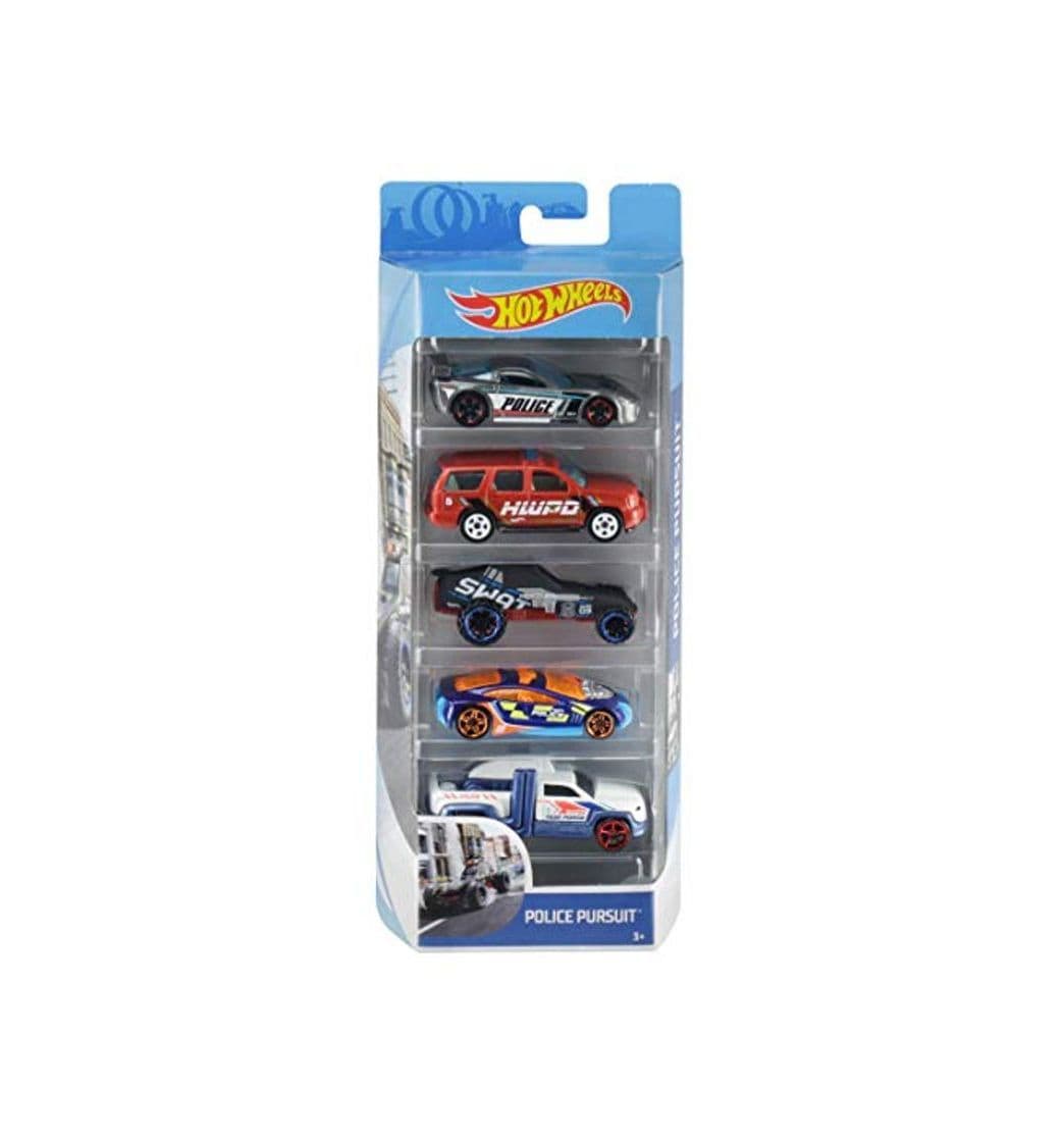 Product Hot Wheels Pack de 5 vehículos, coches de juguete