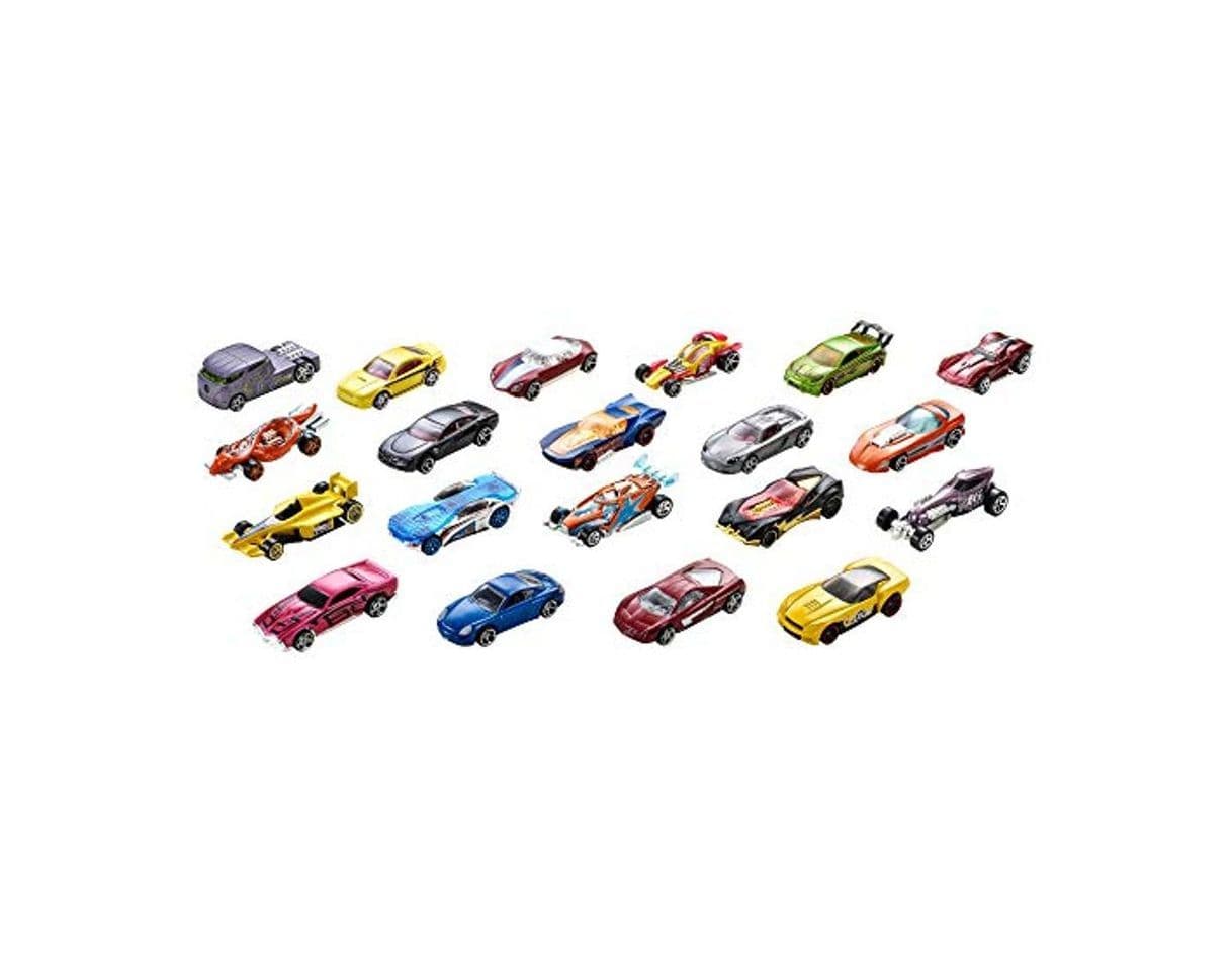 Product Hot Wheels Pack de 20 vehiculos, coches de juguete