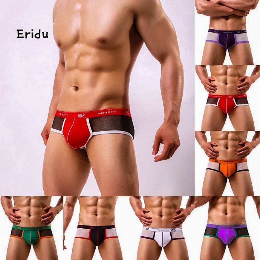 Producto Mesh Respirável Men Boxer Cuecas Sexy Low Waist 