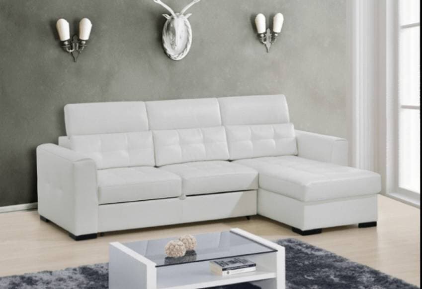 Producto Sofá com chaise longue e baú