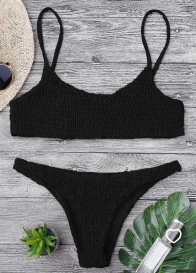 Fashion smoked black bikini