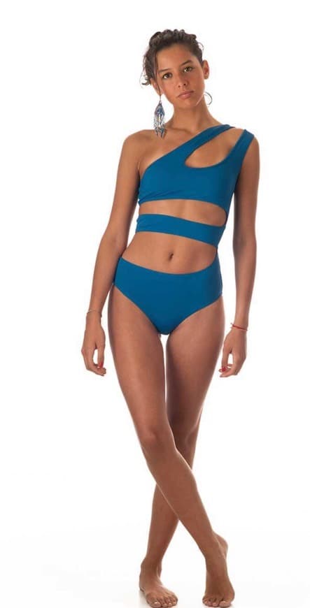 Fashion blue trikini