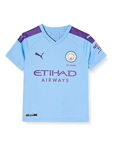 Fitness Puma Kid's MCFC HOME Shirt Replica SS Jr with Sponsor Logo Jersey