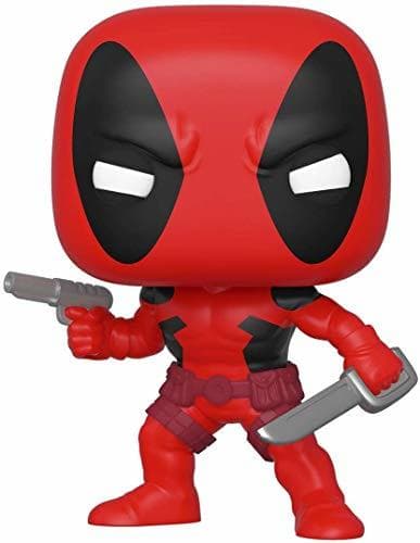 Game Funko Pop Bobble Marvel: 80th-First Appearance: Deadpool Figura Coleccionable, Multicolor