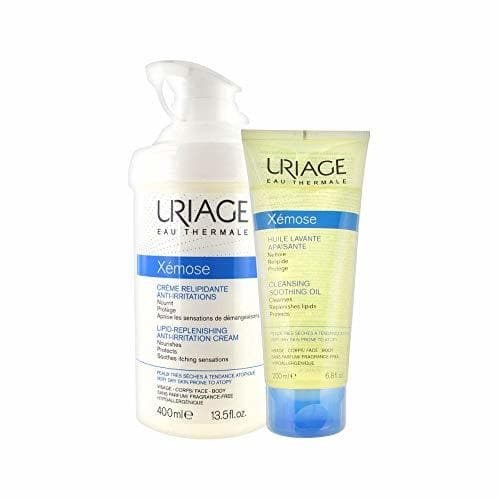 Belleza Uriage Xemose - Crema antiirritación y aceite limpiador