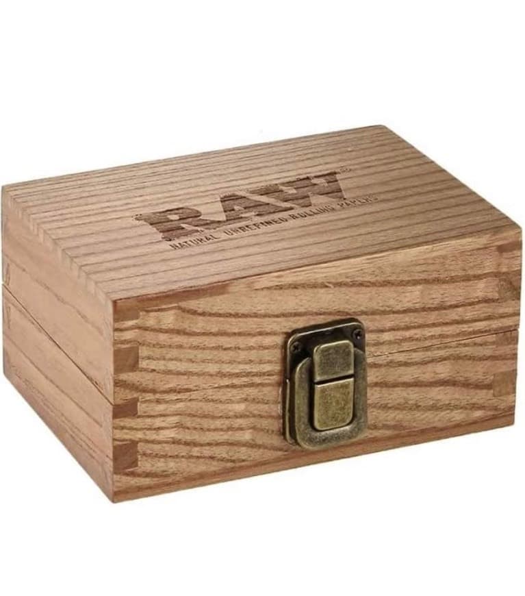 Moda RAW Caja de Almacenamiento de Madera en Bruto