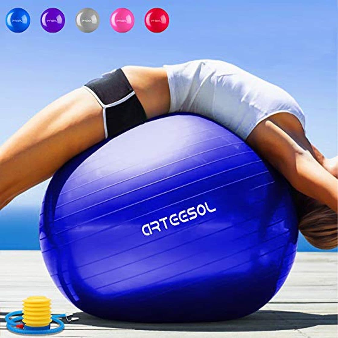 Product arteesol Pelota de Ejercicio 45cm 55cm 65cm 75cm Balón de Ejercicio Pelota