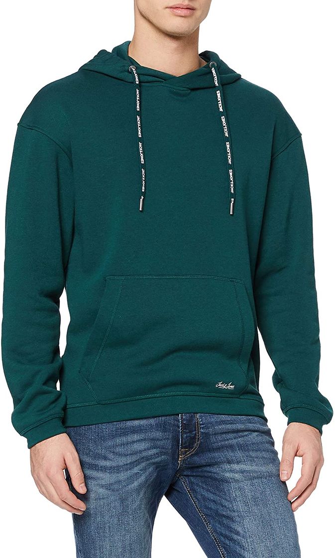 Moda Jack & Jones JORTOPIAS Sweat Hood Sudadera con Capucha, Verde