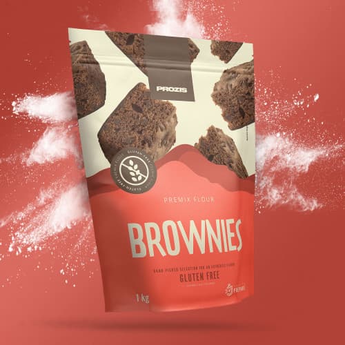 Moda Preparado de Farinha sem Glúten para Brownies 1000 g - Prozis