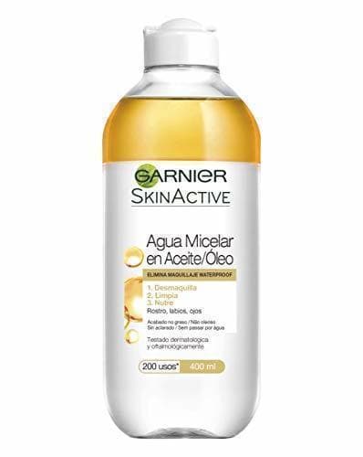 Belleza Garnier Skin Active Agua Micelar en Aceite Pieles Normales y Sensibles Elimina