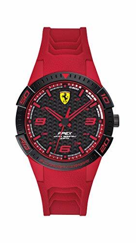 Moda Scuderia Ferrari Reloj Analógico para Hombre de Cuarzo con Correa en Silicona