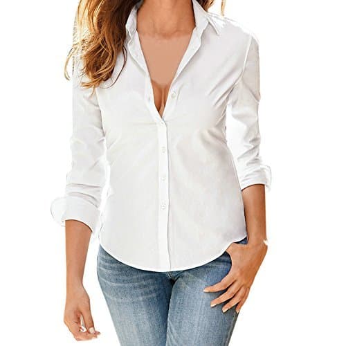 Fashion Blusa de Mujer BaZhaHei Camisa de Manga Larga para Mujer Formal Oficina