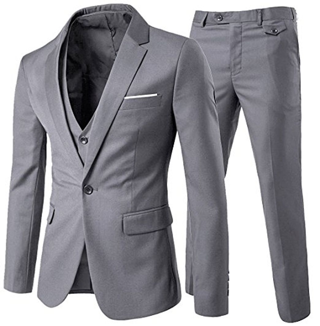 Fashion Cloudstyle Traje Suit Hombre 3 Piezas Chaqueta Chaleco pantalon Traje al Estilo