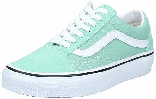 Fashion Vans Old Skool Neptune Zapatillas Mujer Verde 35