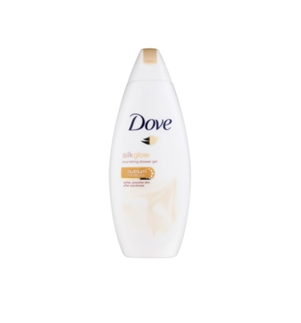 Product Dove Silk Glow gel de banho nutritivo para pele fina e lisa