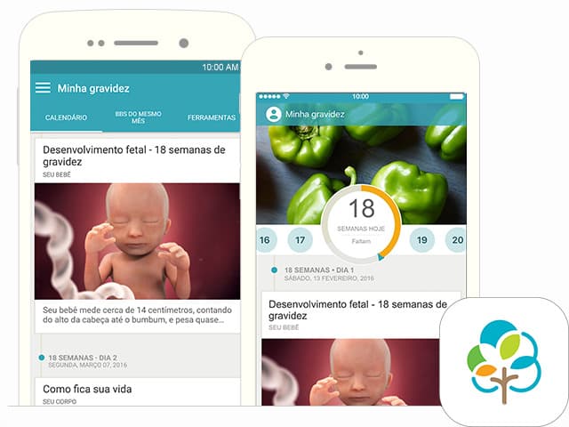 App BabyCenter - minha gravidez e meu bebé hoje