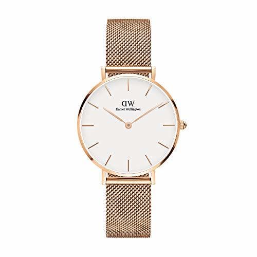 Fashion Daniel Wellington Reloj Digital para Mujer de Cuarzo con Correa en Acero