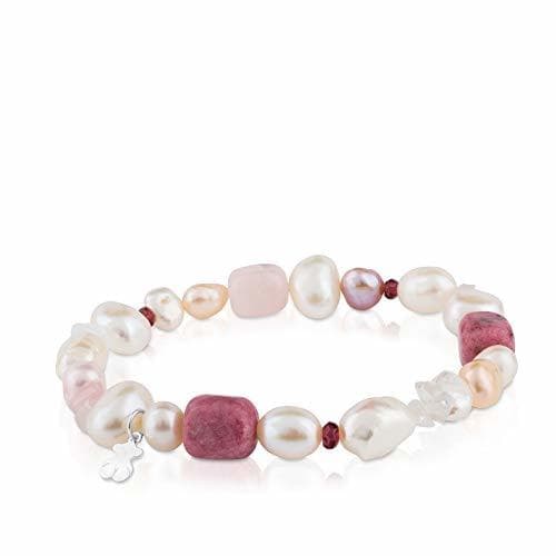 Fashion TOUS Pearls - Pulsera de Plata de Primera Ley