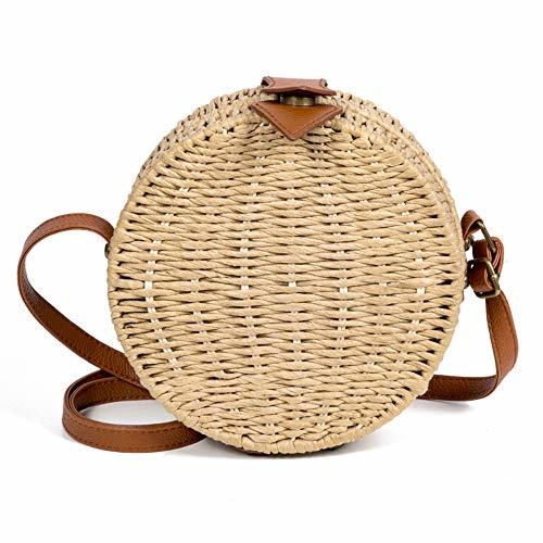 Producto Bolso de Paja de Las Mujeres de Moda Femenina Crossbody Bolsos para