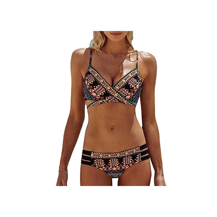 Moda LANSKIRT_Bikinis Bikini Mujer Push Up Lanskirt Mujeres Conjunto de Traje de BañO