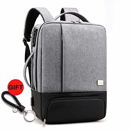 Place HUAHUA Mochila USB Mochila para Hombres 15.6 Pulgadas Mochilas para portátiles de