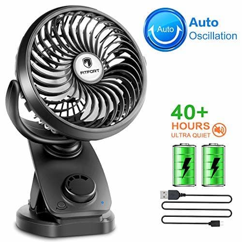 Product FITFORT Ventilador USB Silencioso - Máx 43 Horas de Trabaja Mini Fan