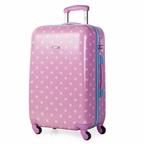 Place SKPAT - Maleta Infantil de Viaje Trolley 65 cm Mediana Policarbonato Estampado