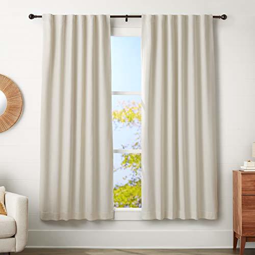 Lugar AmazonBasics - Barra para cortinas con remates redondeados