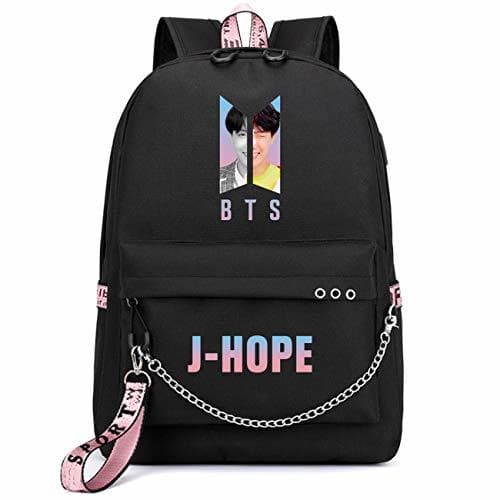 Place ZIGJOY Kpop BTS Bangtan Boys Mochila Mochila escolar Mochila con puerto de