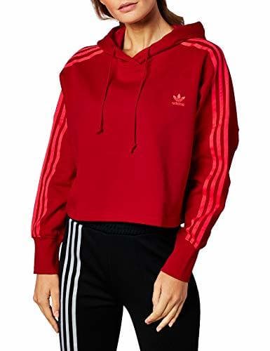 Fashion Sudadera Adidas Cropped Hood Escarlata 34