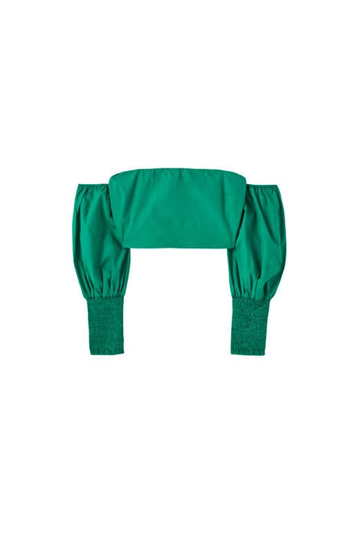 Producto Top verde com decote caicai Pull&Bear